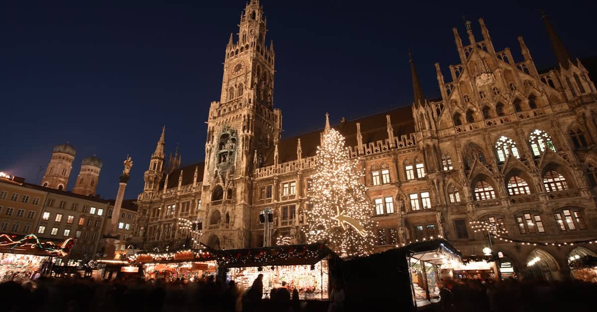 Germany is renowned for its Christmas markets, with Munich's seasonal stalls no exception. Image credit: iStock