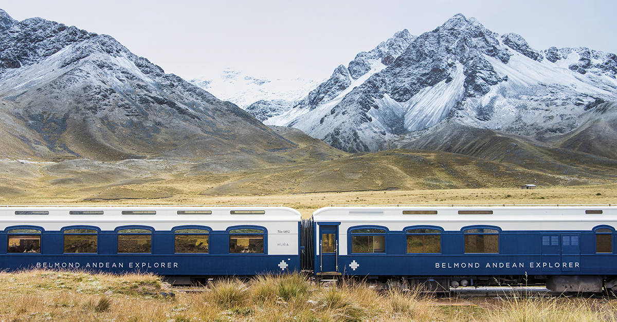 Sit back and watch the landscape change as you move through Peru. Image credit: Belmond Ltd.