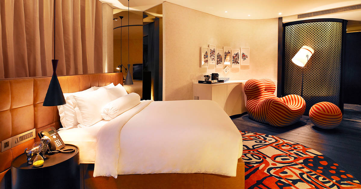 Naumi Hotel's Andy Warhol-inspired room. Image credit: Naumi Hotel