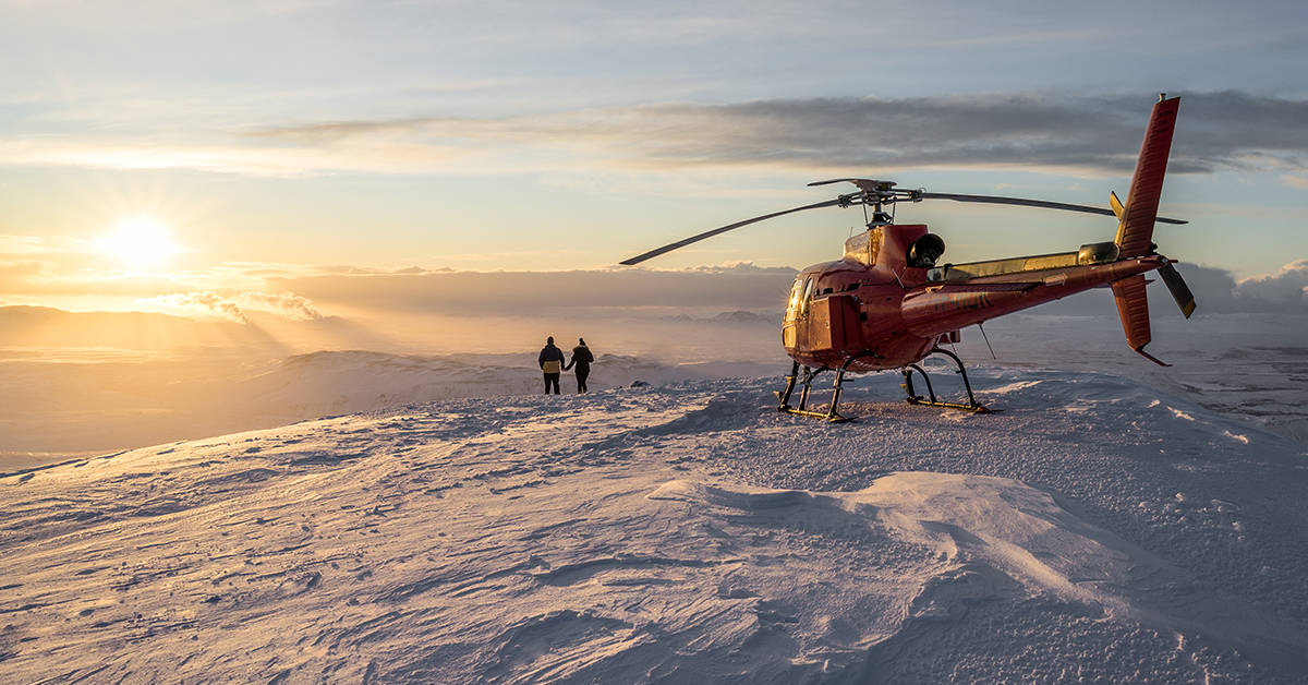 Take in the magnificent view of Iceland's capital. Image credit: Oliver Degener/Norðurflug Helicopter Tours