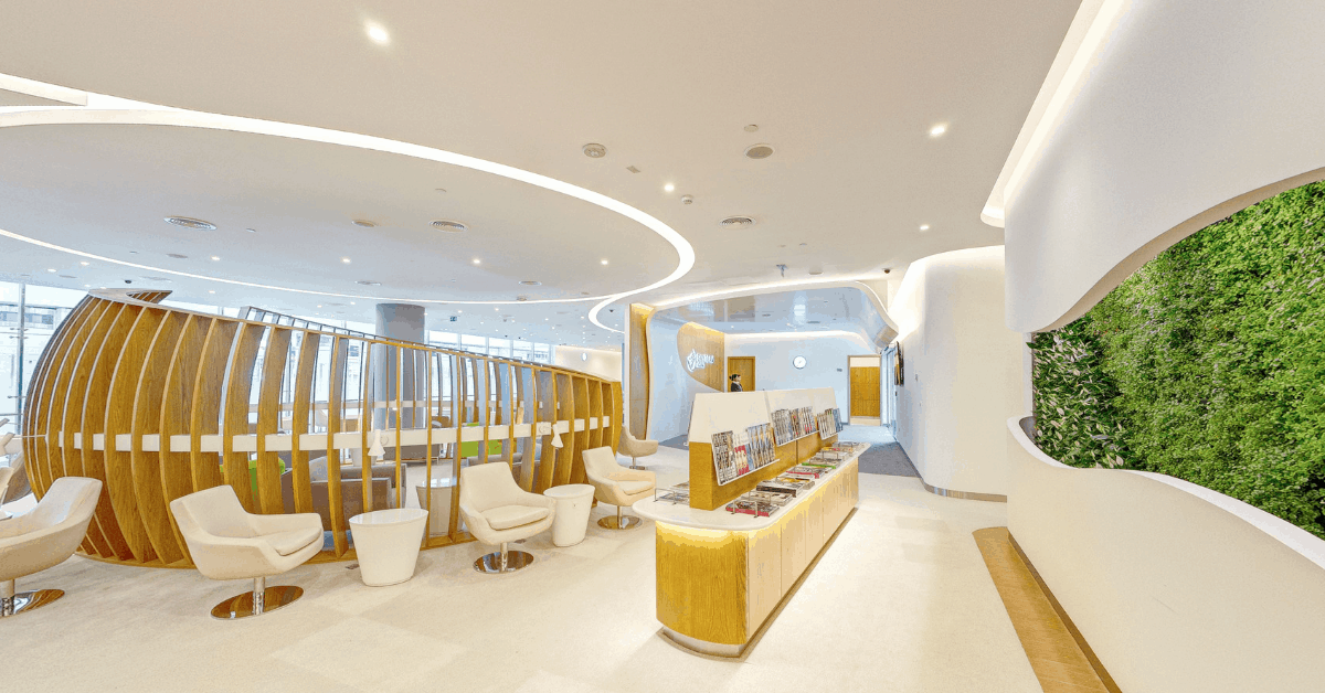Skyteam Dubai airport lounge. Image credit: @ SkyTeam