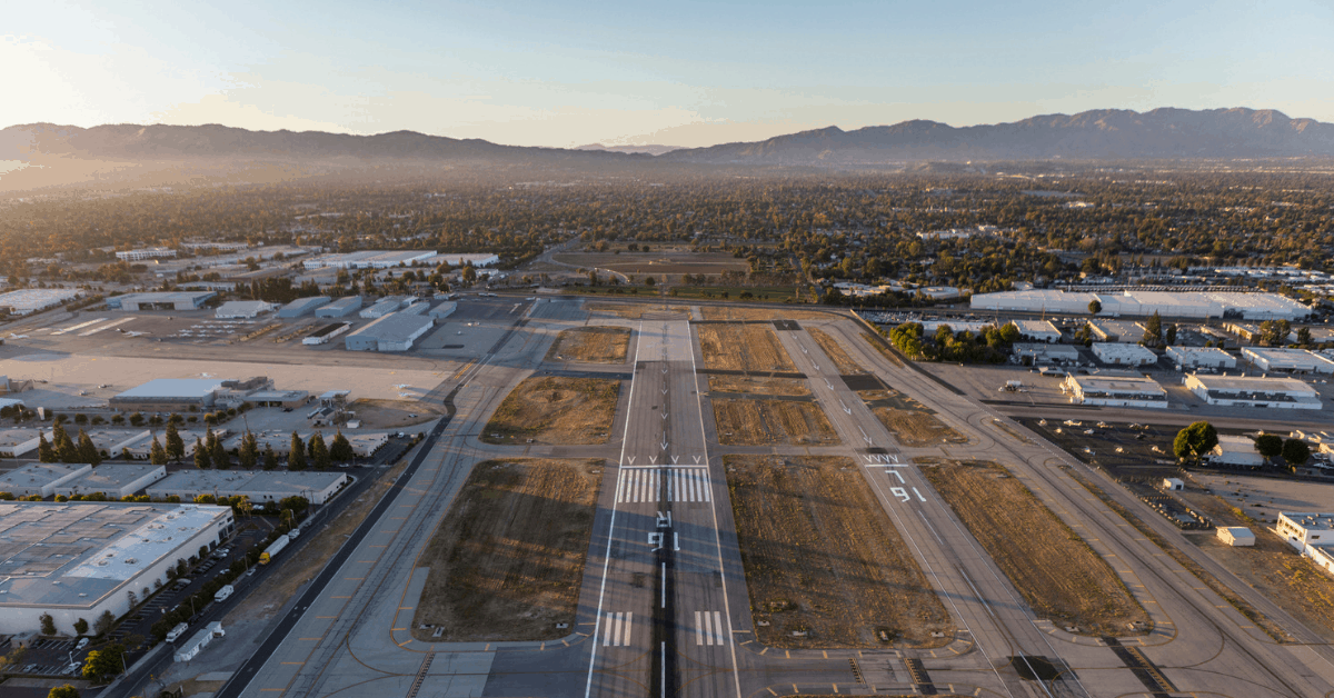 Van Nuys Airport runway image credit trekandshoot