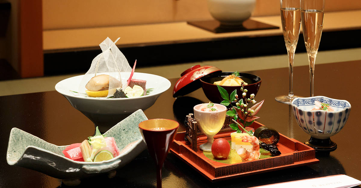 A course menu offering at Soujuan. Image credit: Keio Plaza Hotel