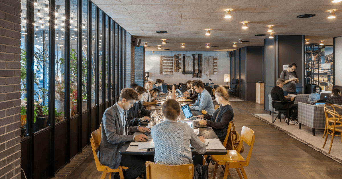 London's Ace Hotel in Shoreditch offers a number of spaces to work from. Image credit: Andrew Meredith