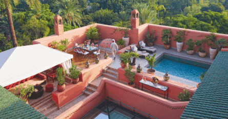 The Grand Riad terrace area at Hotel Mansour, Marrakesh. Image credit: Hotel Mansour