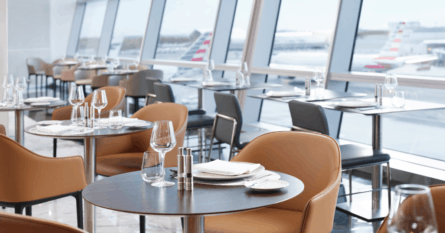 Many of the Admirals Club lounges offer views to the tarmac. Image credit: American Airlines