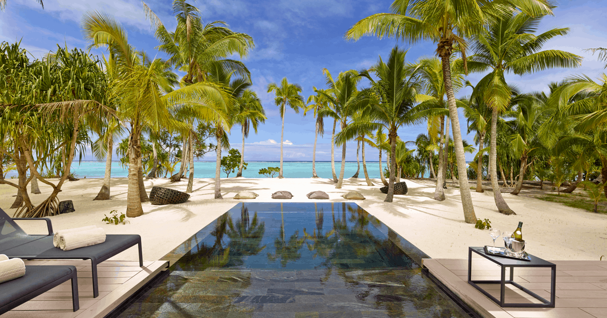 Relax by the pool at The Brando. Image credit: The Brando