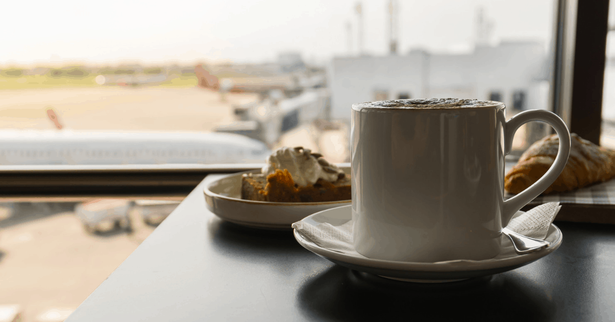 Enjoy a coffee with runway views. Image credit: Torjrtrx/iStock