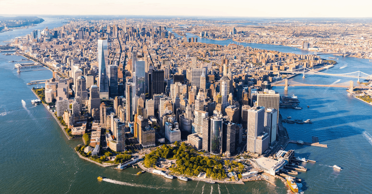 The private airfield is close to Manhattan. Image credit: Melpomenem/iStock