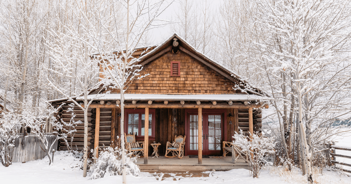Stay at one of these unique lodges during winter. Image credit: The Ranch at Rock Creek