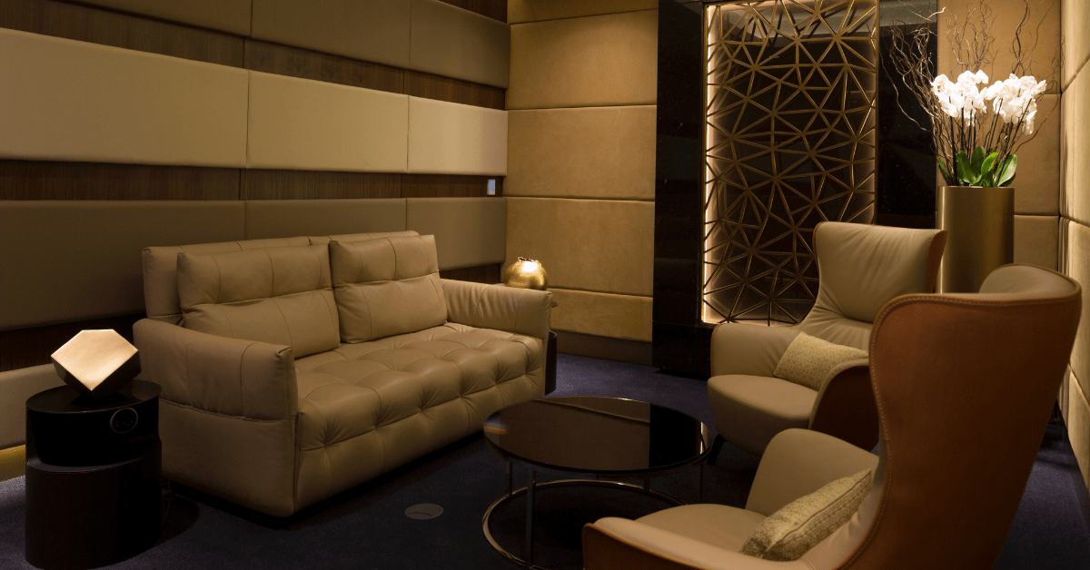 Relax in an Etihad lounge at AUH. Image credit: Etihad Airways