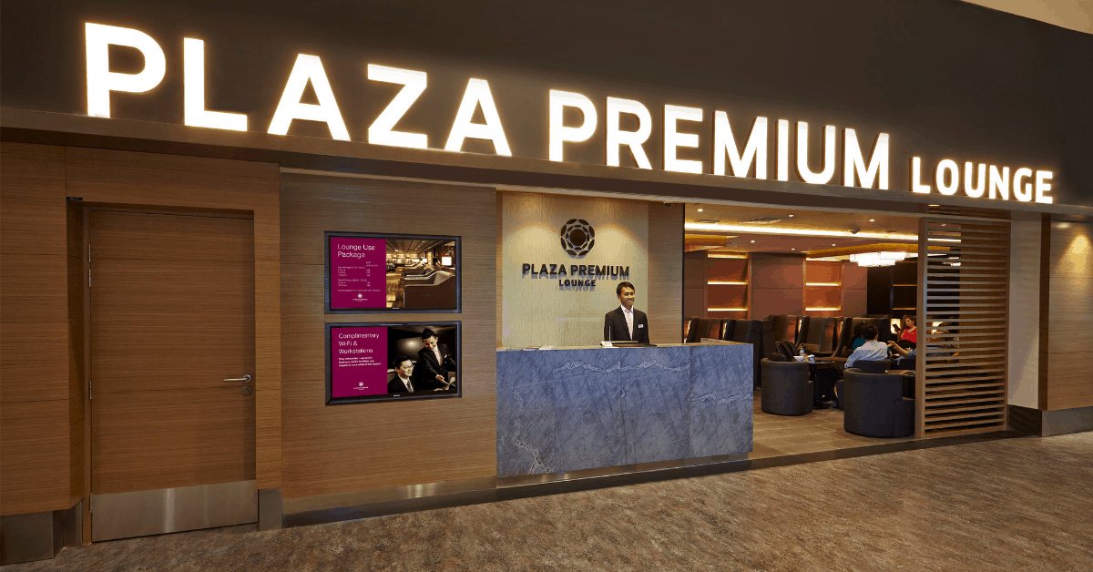 The Plaza Premium Lounge entrance at klia2, near Gate L7. Image credit: Plaza Premium Lounge