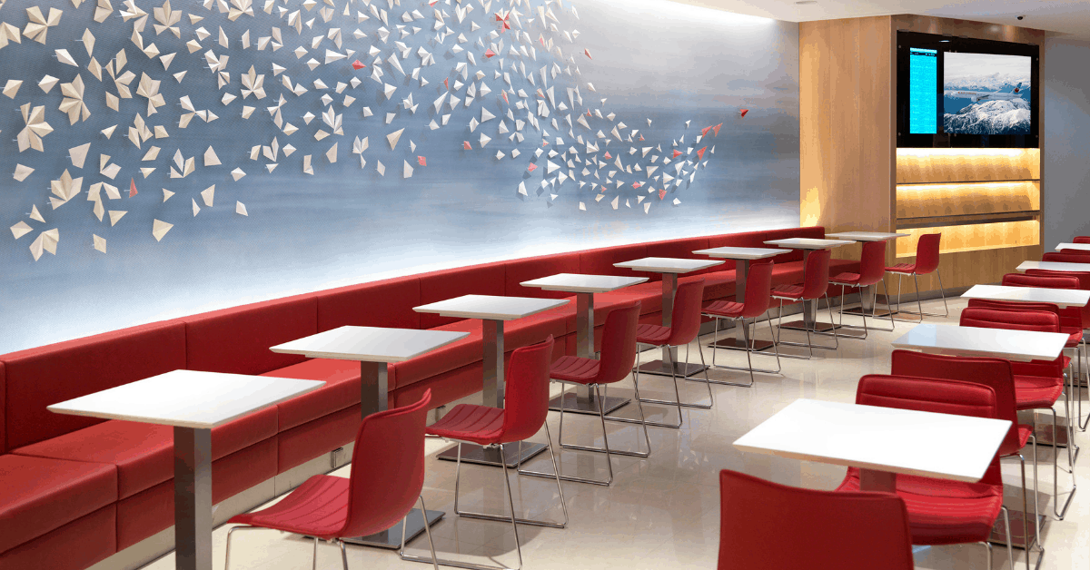 Air Canada's colorful option as one of Frankfurt International Airport Lounges