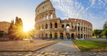 View of Colosseum in Rome. Image credit: vwalakte/iStock