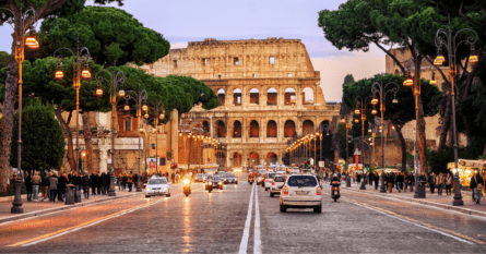 Rome has many scenic driving routes. Image credit: Xantana/iStock