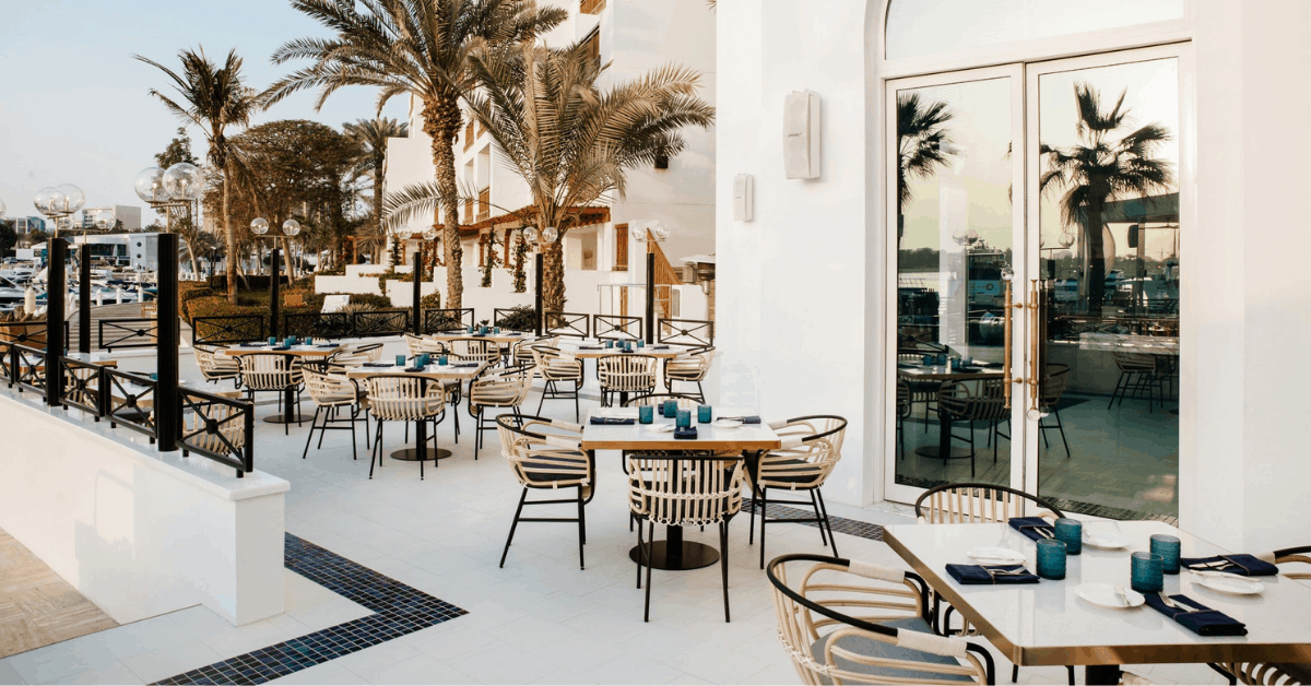 The outdoor seating at Traiteur. Image credit: Traiteur