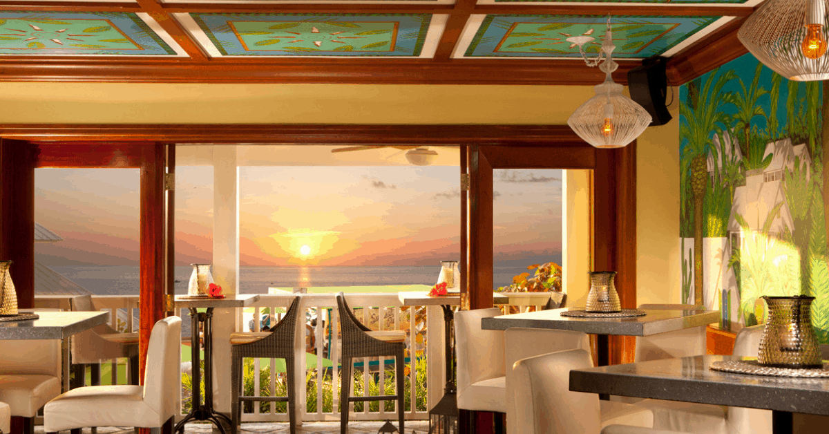 Sunset at the Hot Tin Roof Restaurant. Image credit: Ocean Key Resort & Spa
