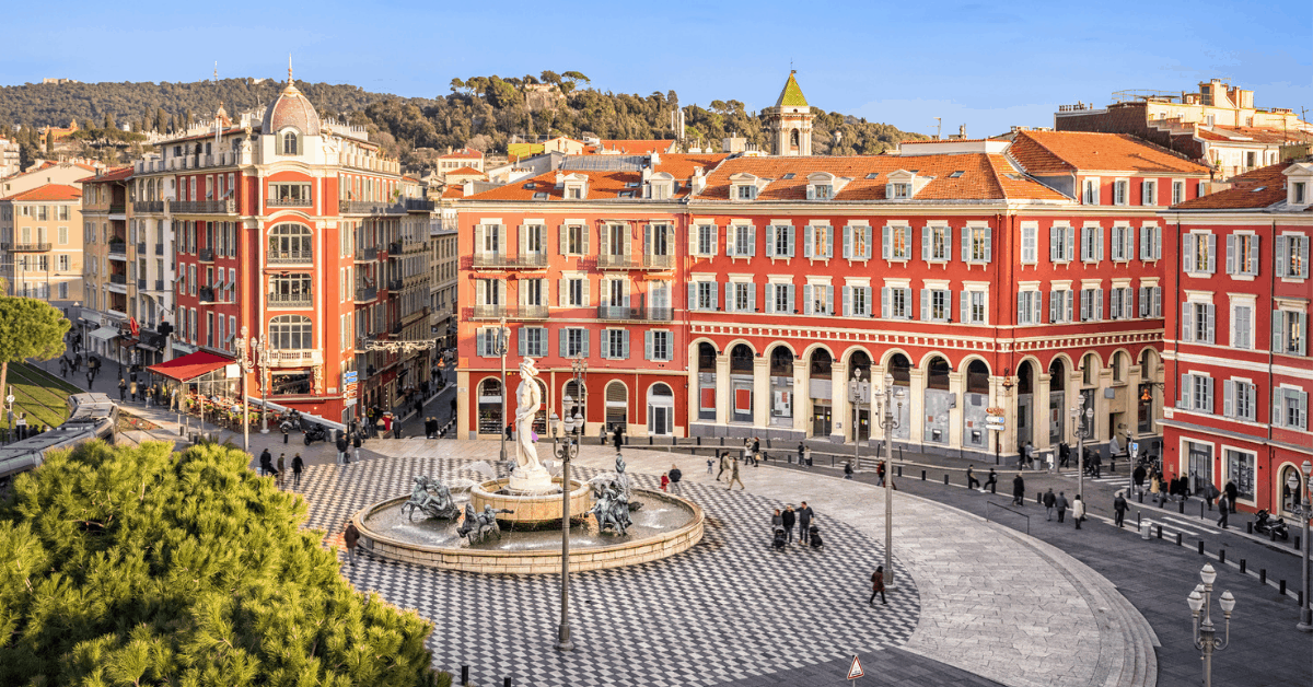 Look out to the Fountaine due Soleil from your apartment in Nice. Image credit: bbsferrari/iStock