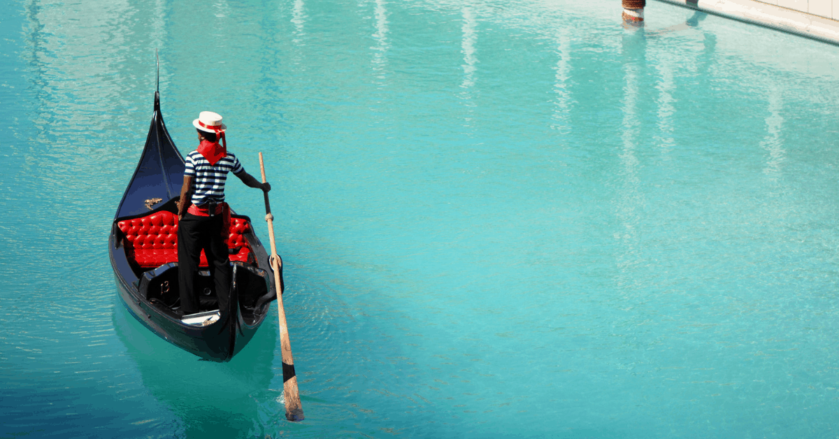 Enjoy a gondola ride at The Venetian Hotel. Image credit: EHStock/iStock