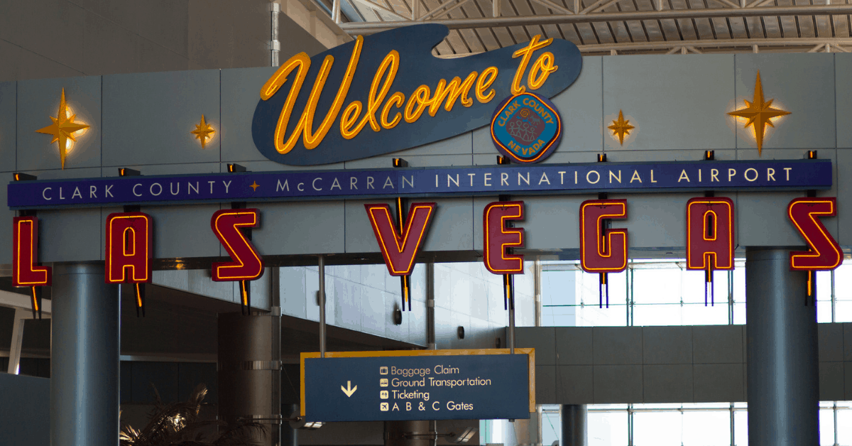 The entrance to Las Vegas Airport. Image credit: yoko_ken_chan/iStock