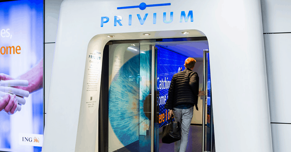 The entrance to Privium. Image credit: Schiphol