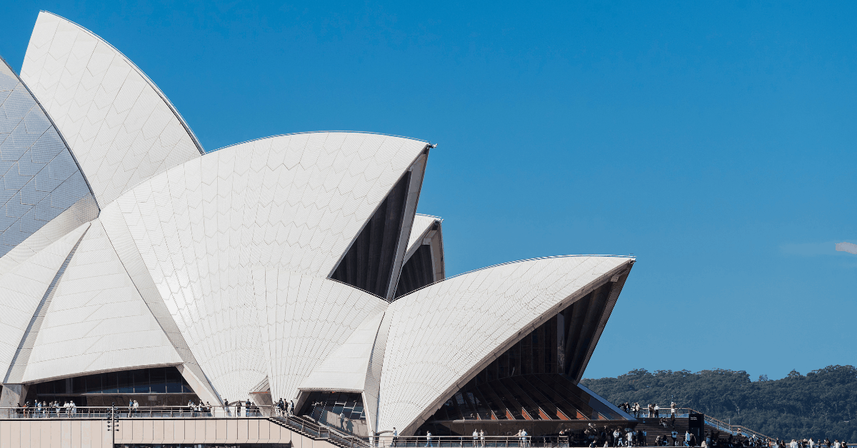 The Sydney Opera House cuts a fine figure against Australia's blue skies. Image credit: Hamilton Lund