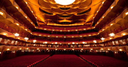 The auditorium of the Metropolitan Opera House in New York City. Photo: Jonathan Tichler/Metropolitan Opera