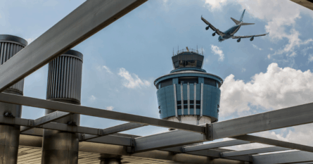 The airport tower at LaGuardia Airport. Image credit: JasonDoiy/iStock