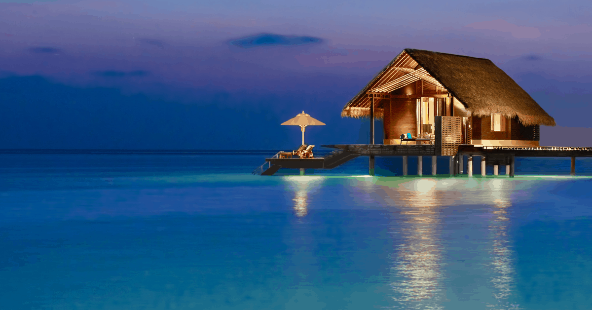 An overwater villa at One&Only Reethi Rah. Image credit: One&Only Reethi Rah