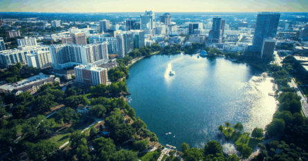 A view of Lake Eola Park in downtown Orlando, Florida. Image credit: Javier_Art_Photography/iStock