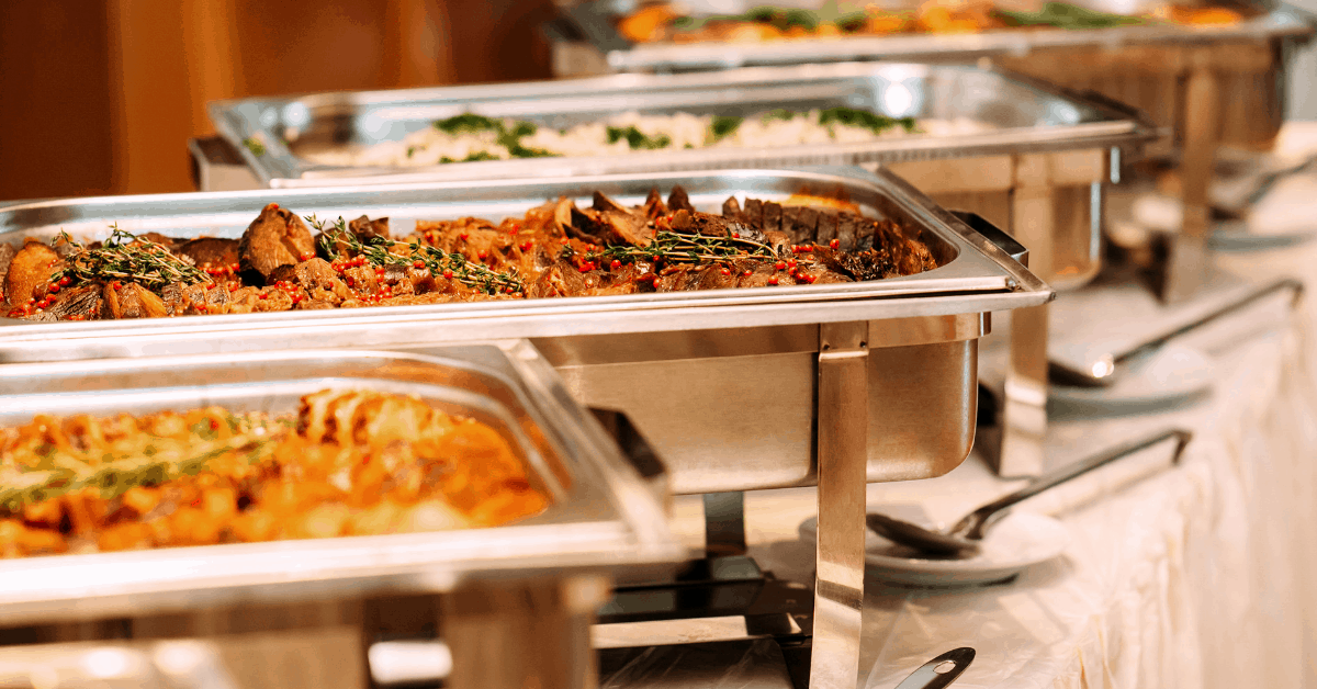 Enjoy a wide selection of hot and cold buffet across the lounges at Istanbul Airport. Image credit: LElik83/iStock