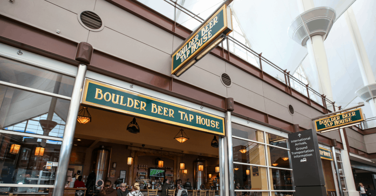 Boulder Beer Tap House exterior. Image credit: Denver International Airport
