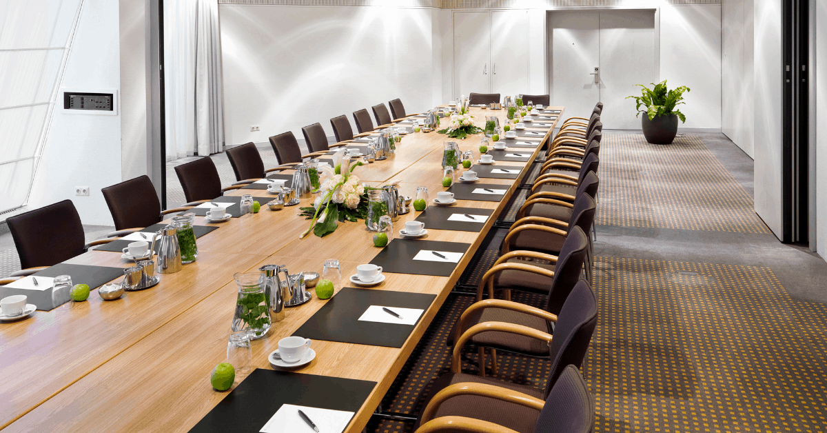 A meeting room at InterContinental Berlin. Image credit: InterContinental Berlin