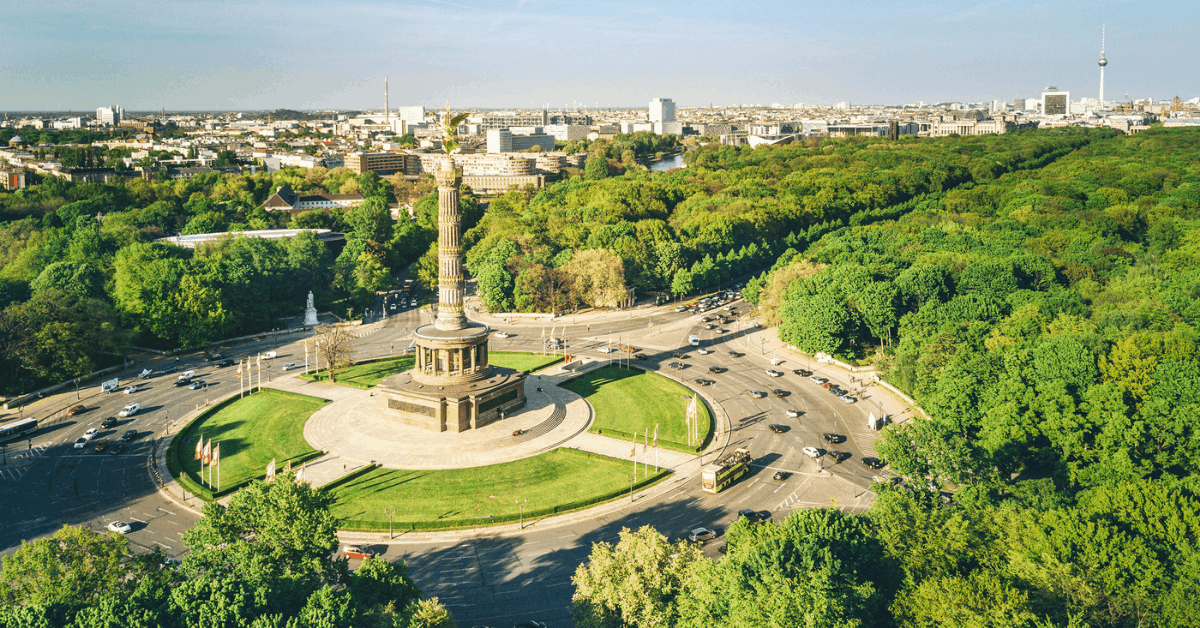 Berlin's Tiergarten is in the center of the city and has Wi-Fi hotspots. Image credit: Nikada/iStock