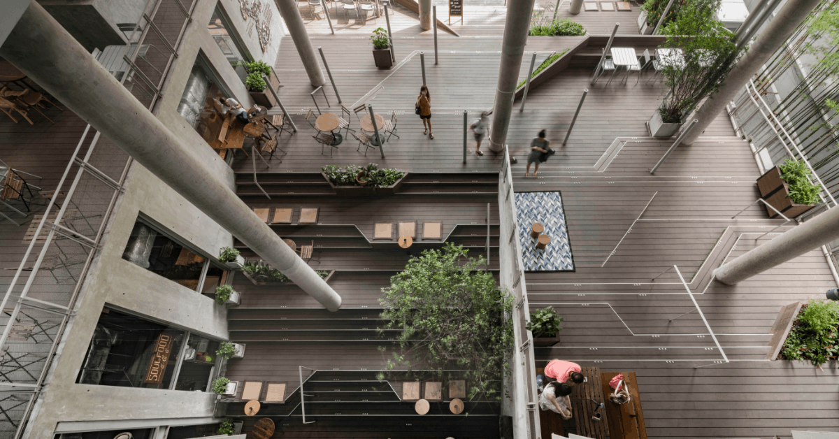 There are a number of airy, modern coworking spaces to work from in Bangkok. Image credit: theCOMMONS