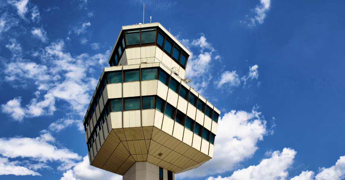The control tower at Tegel Airport. Image credit: theendup/iStock