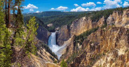 Lower Falls of the Grand Canyon at Yellowstone National Park. Image credit: lucky-photographer/iStock