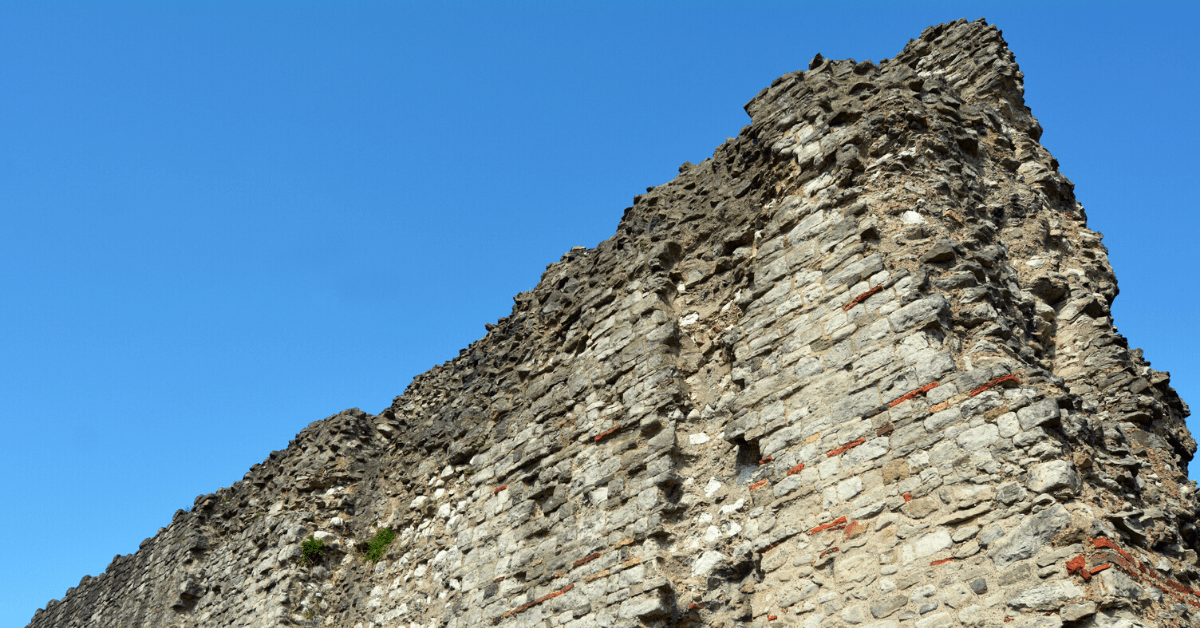 A section of the Roman Wall in London. Image credit: chameleonseye/iStock