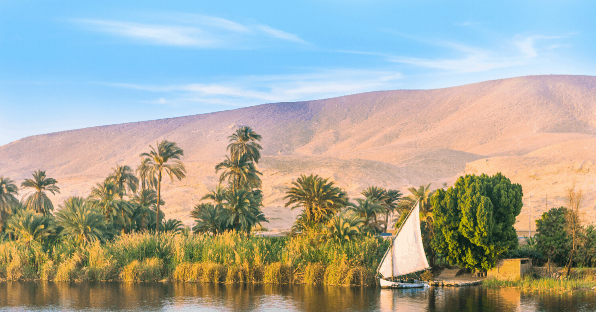 The Nile is a picturesque exploration of ancient Egypt. Image credit: iStock