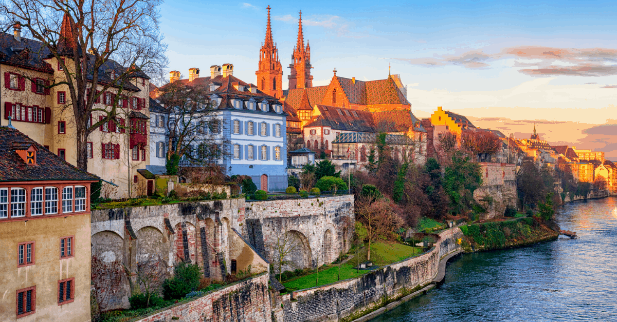 The Old town of Basel with Munster cathedral in the background. Image credit: Xantana/iStock