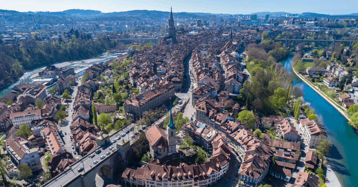Aerial view of Bern Old Town. Image credit: VogelSP/iStock