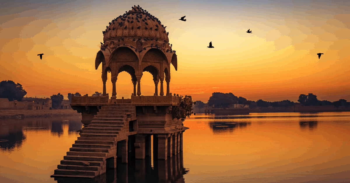 Gadisar lake (Gadi Sagar) at Jaisalmer Rajasthan is a popular tourist destination. Image credit: Roop_Dey/iStock