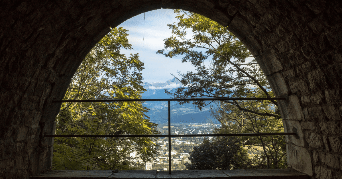 A view out from Fort de La Bastille in Grenoble. Image credit: Léo Thomas/Unsplash