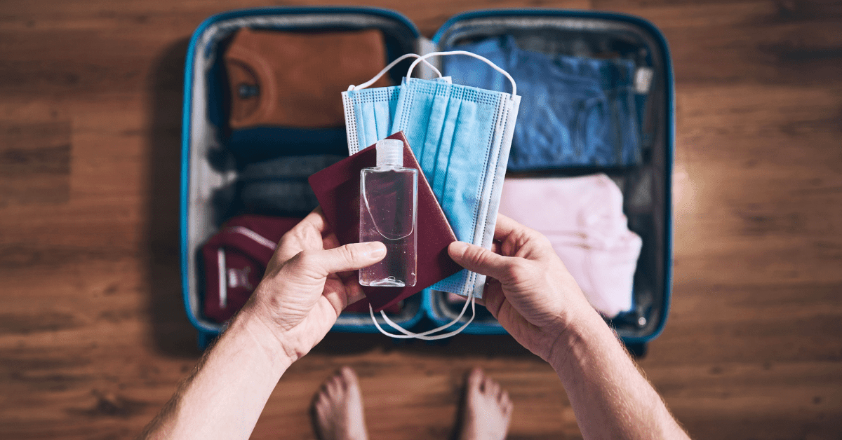 Masks and sanitizer have become essential packing items. Image credit: Getty Images
