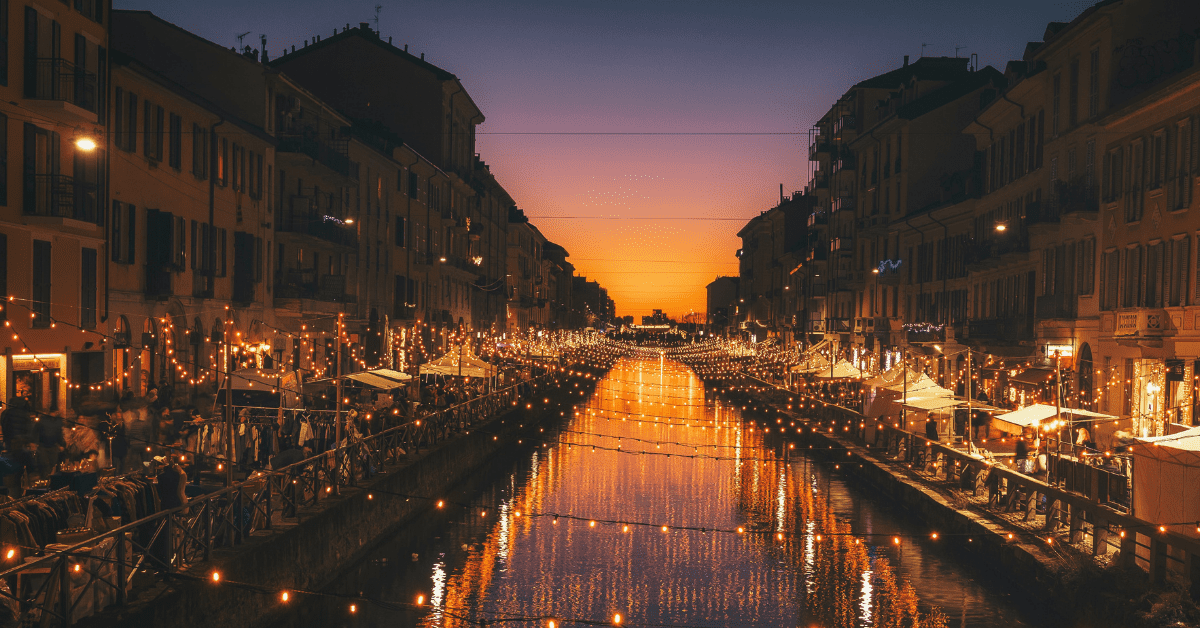 The Alzaia Naviglio Grande, Milano, Italy. Image credit: Cristina Gottardi/Unsplash