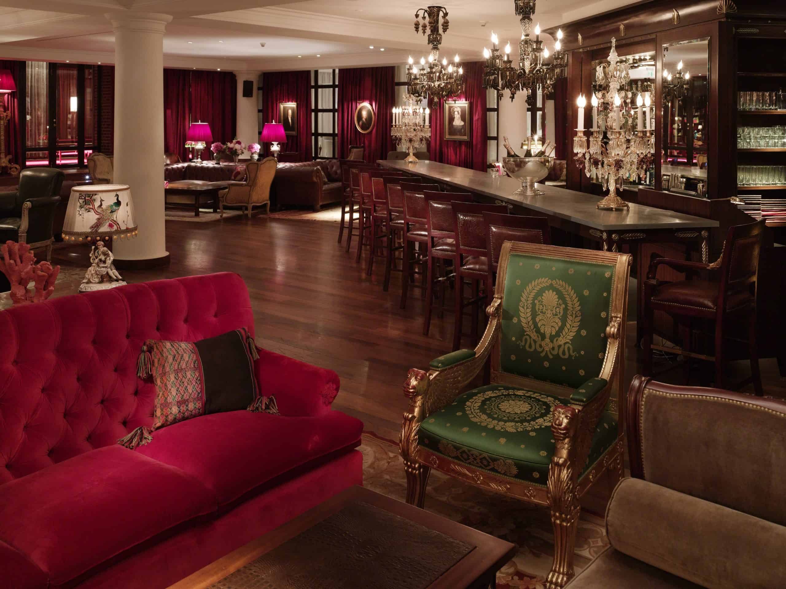 The library lounge at Faena Buenos Aires. Image credit: Faena Buenos Aires