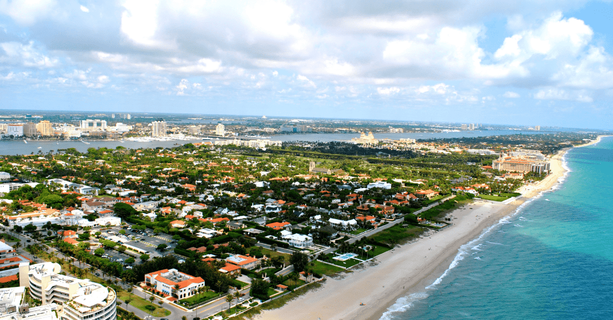 A view of Florida's Palm Beach