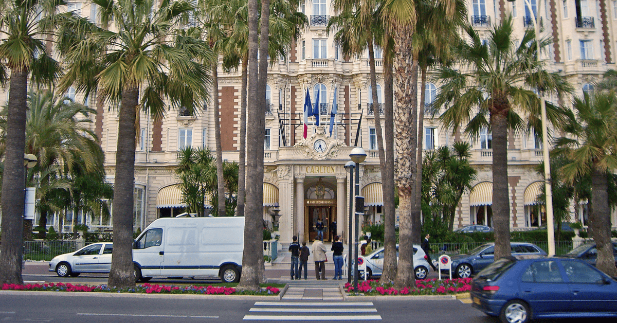 A view of InterContinental Carlton Cannes entrance